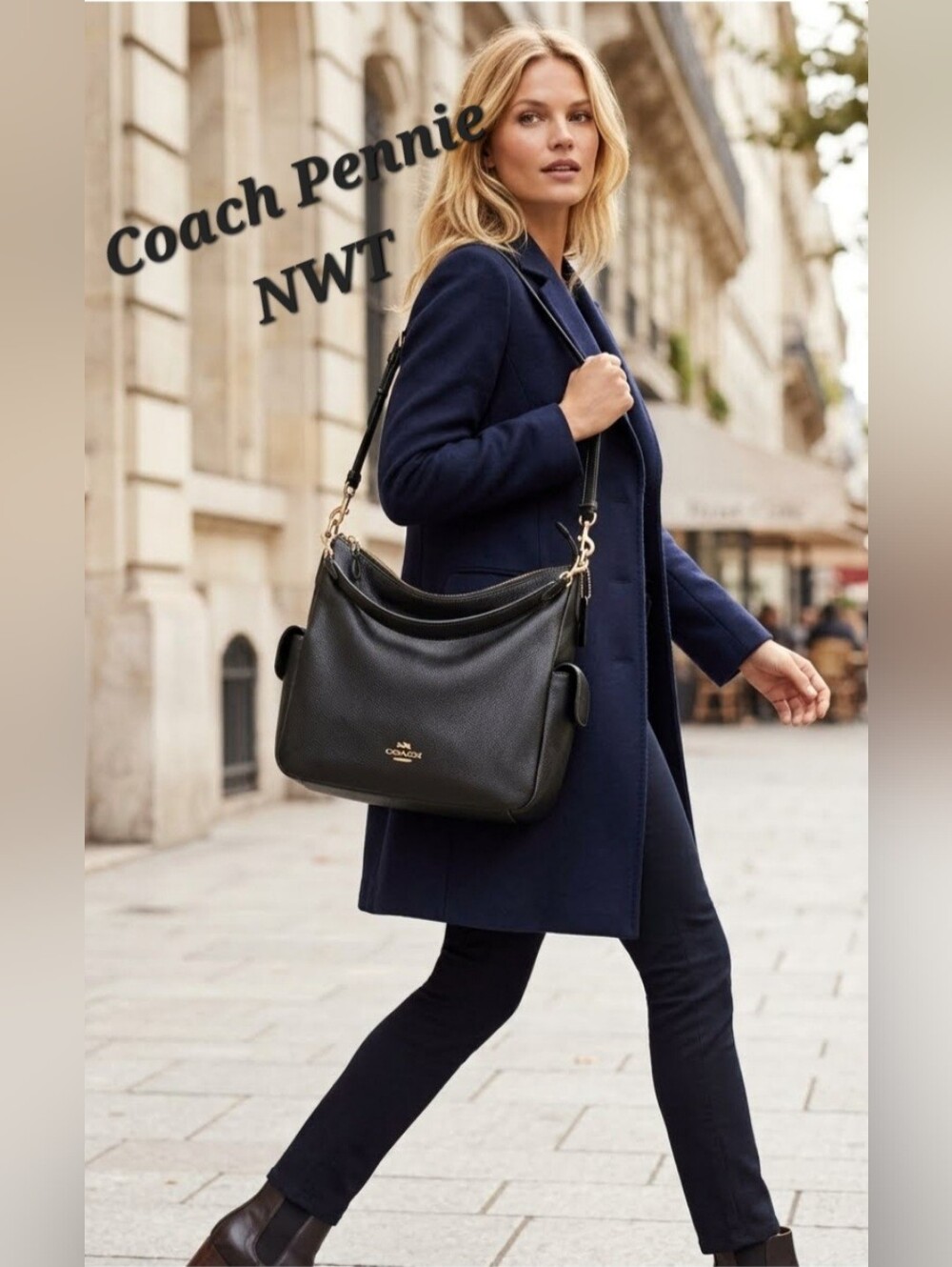 Coach Pennie Pebbled Leather Crossbody Shoulder Bag NWT In Original Packaging - Picture 2 of 11